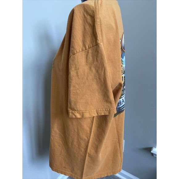 Harley-Davidson Black Short Sleeved Shirt L Large LG St Charles Missouri Orange - Picture 3 of 10